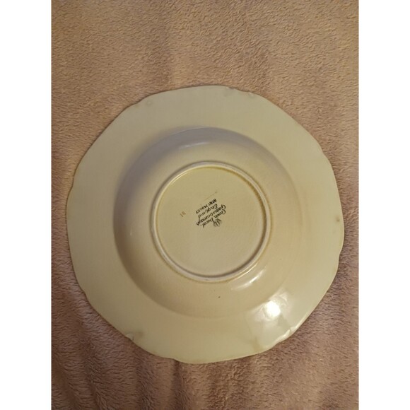 3-Porcelain Plate Crown Ducal England Gainsborough 9" RN 749657 Hand Painted Vtg - Picture 10 of 15